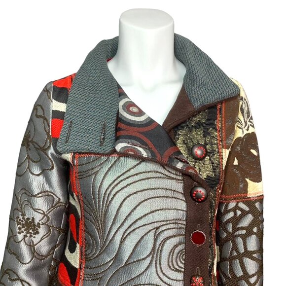 DESIGUAL Patchwork Geisha Coat - Picture 7 of 12
